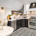 Dekorasi Dapur Minimalis Ukuran 2x3 Mewah Klasik Hitam Putih