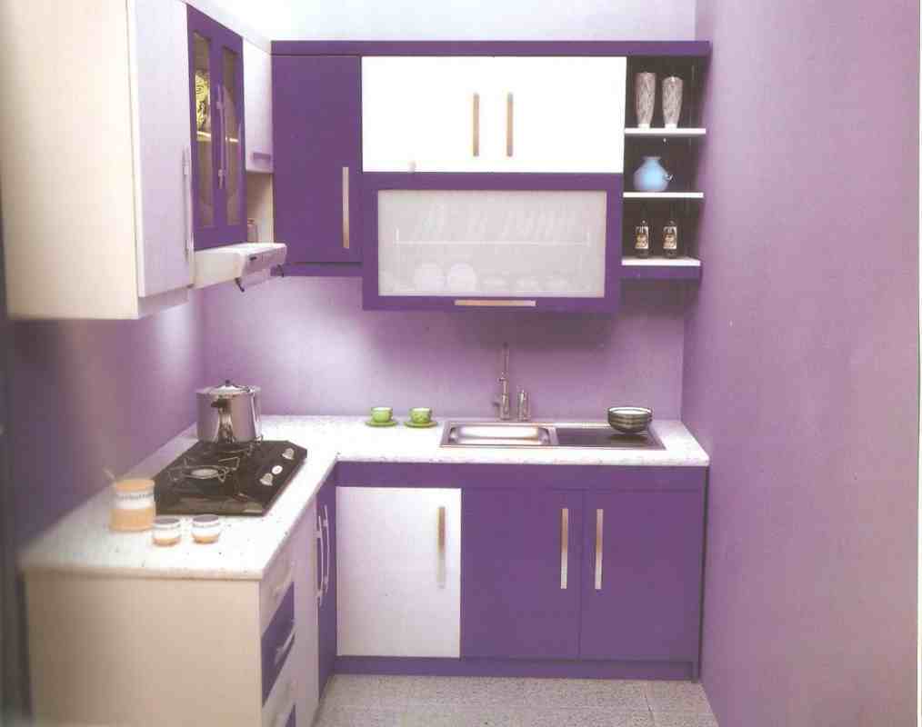 warna cat dapur ungu muda