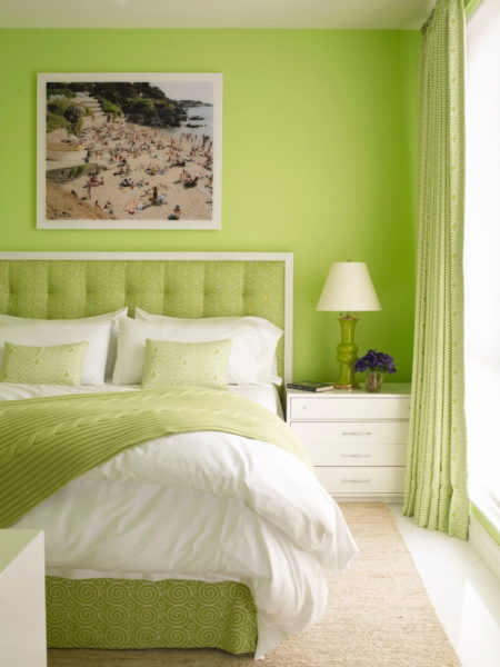 dekor kamar warna hijau muda