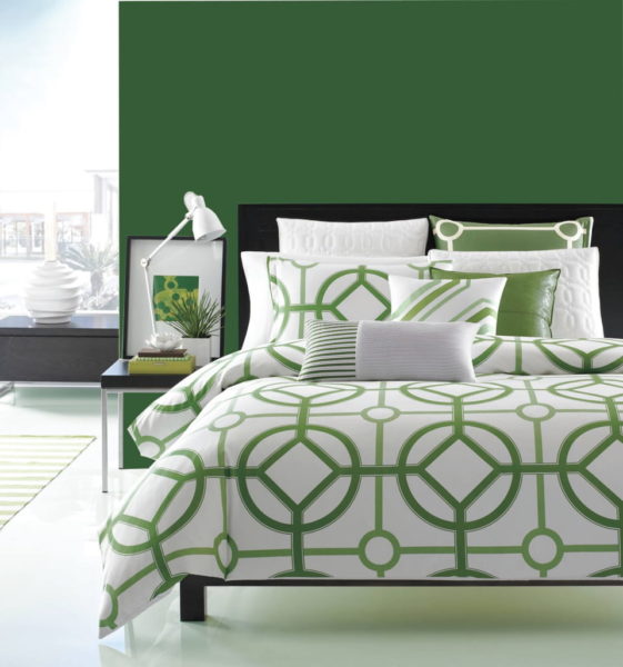 dekorasi kamar modern warna hijau