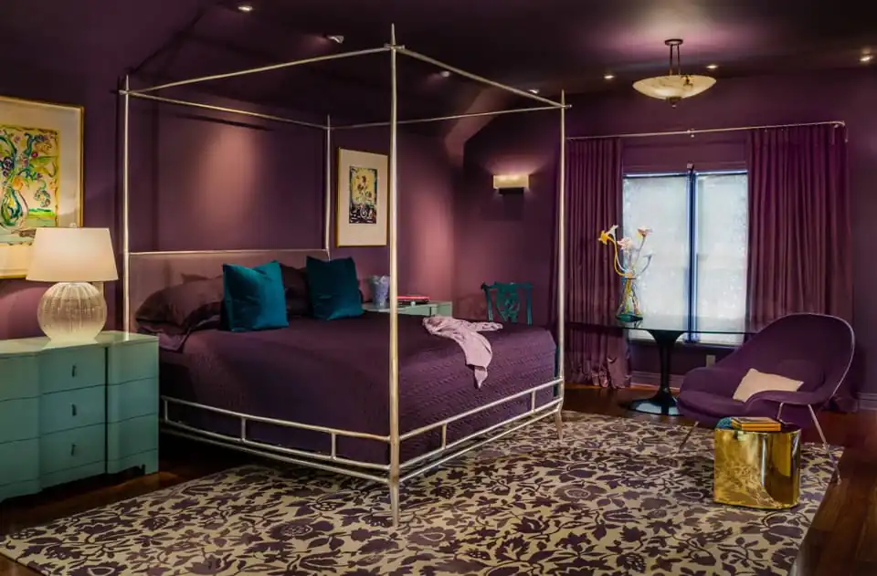 Dekorasi Kamar Warna Ungu Yang Dapat Membuat Kamu Tidur Nyenyak