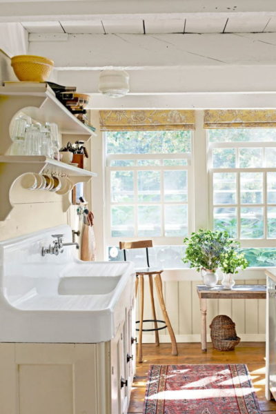 warna dapur cream sunny