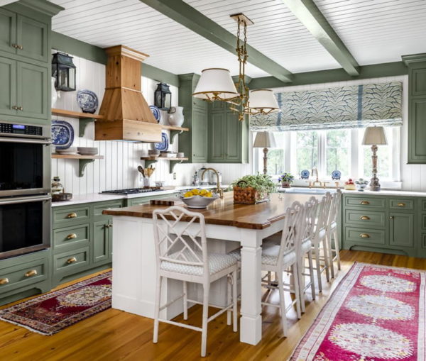 warna dapur hijau tua