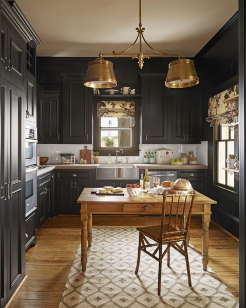 warna dapur hitam mewah