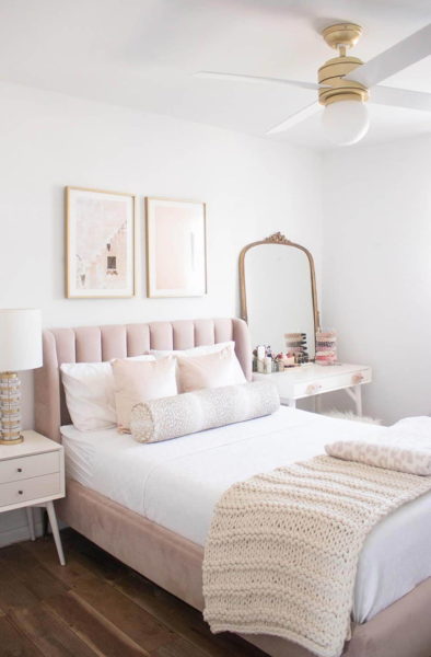 dekor kamar sederhana warna pink