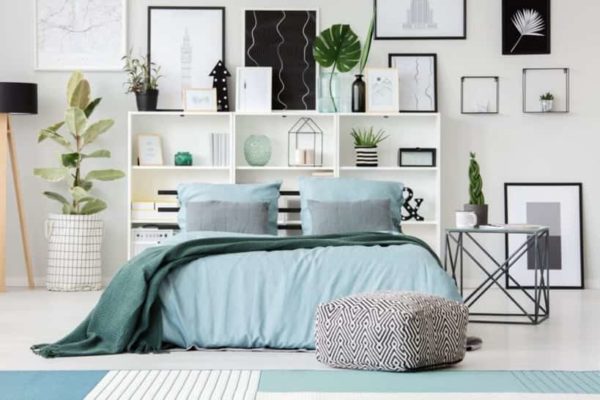 dekor kamar tidur sempit simple sederhana