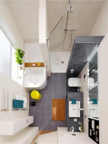 desain kamar mandi ukuran 2x1 meter bersih