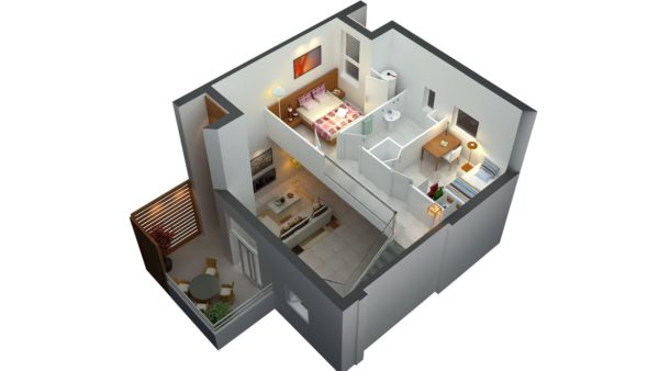 desain rumah minimalis 2 lantai 3d