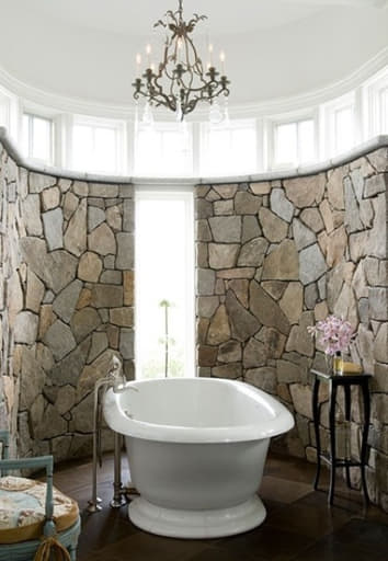 dinding kamar mandi batu alam
