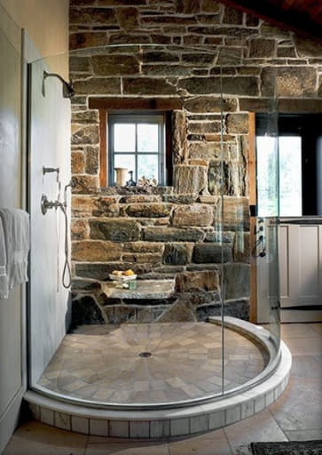 kamar mandi alami batu alam modern