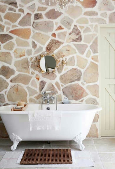kamar mandi batu alam minimalis modern