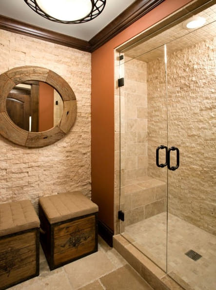 kamar mandi batu alam sederhana cantik