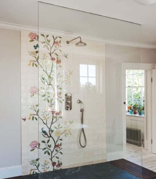 keramik dinding kamar mandi motif bunga