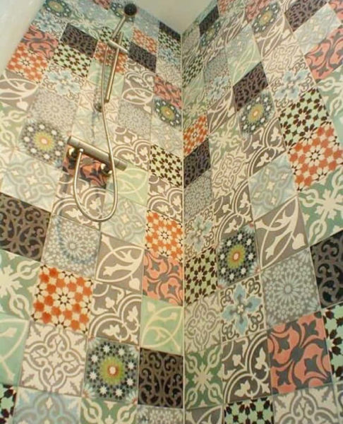 keramik dinding kamar mandi motif bunga