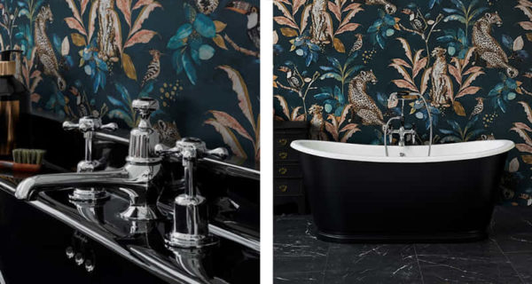 keramik dinding kamar mandi motif bunga luxury