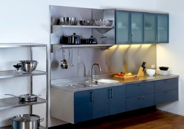 kitchen set stainless modern
