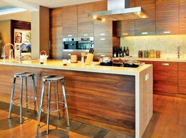 kitchen set hpl serat kayu
