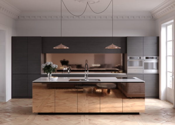 kitchen set minimalis dari stainless