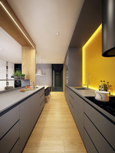 kitchen set minimalis industrialis