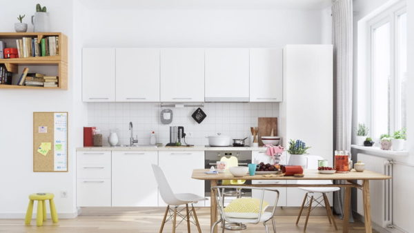 model kitchen set minimalis gaya straight