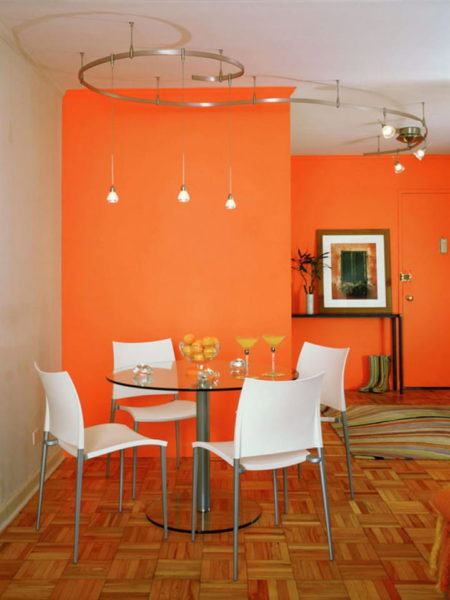 warna cat rumah bagian dalam - orange