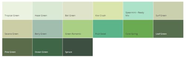 warna cat rumah dulux - green & soft green