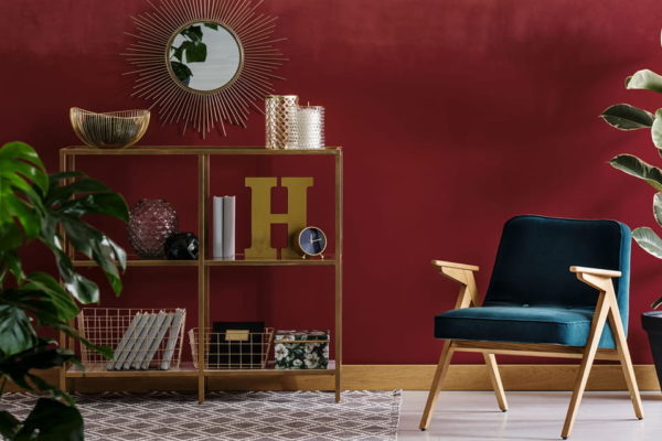 warna cat rumah minimalis - maroon