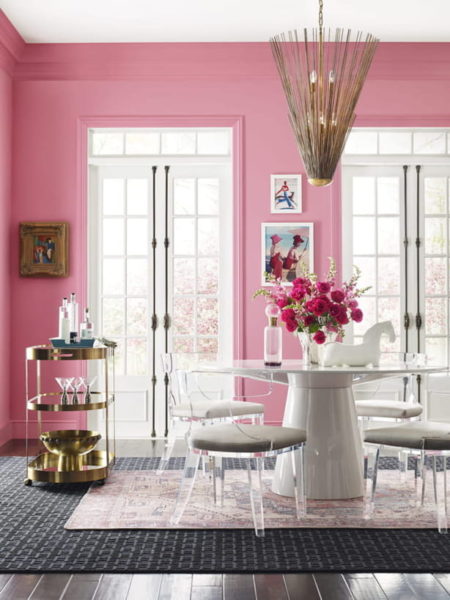 warna cat rumah minimalis - pink