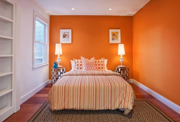 warna cat rumah yang sejuk - orange