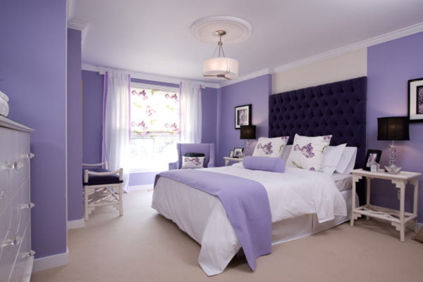 warna cat tembok kamar - lavender