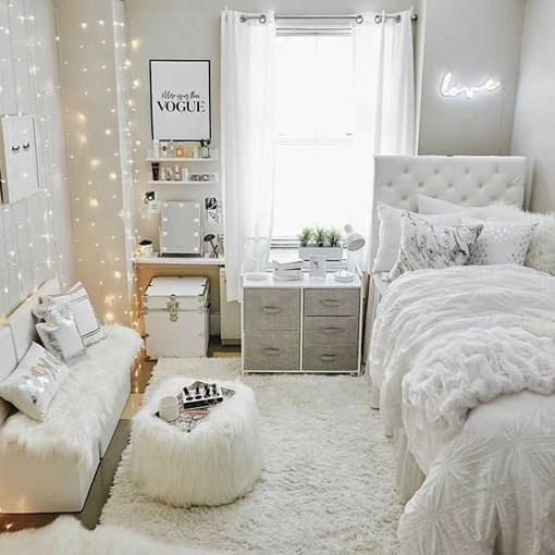warna cat kamar aesthetic - putih