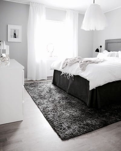 warna cat kamar tidur romantis monochrome
