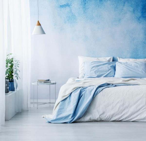 warna cat kamar tidur yang menenangkan - sky blue