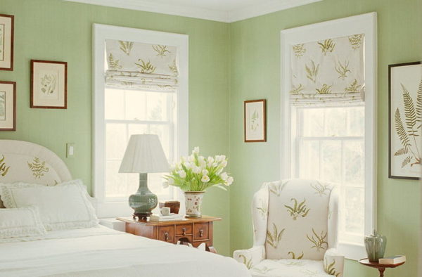 warna cat kamar tidur yang menenangkan - soft green