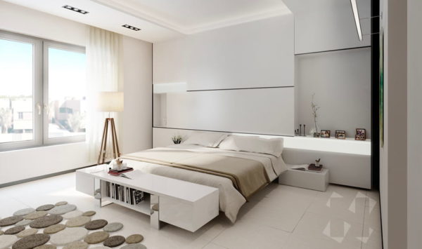 warna cat kamar tidur yang menenangkan - white