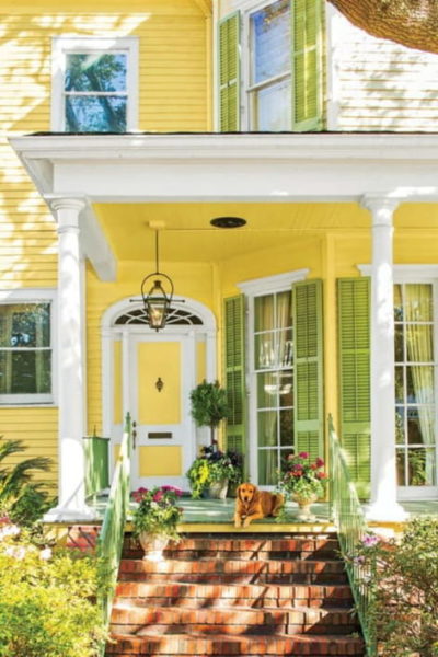 warna cat rumah yang cantik terkini - kuning