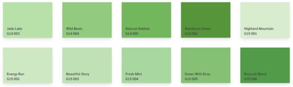 warna cat tembok avitex - warna dasar hijau