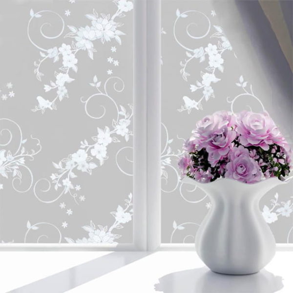 stiker kaca jendela motif bunga terbaru