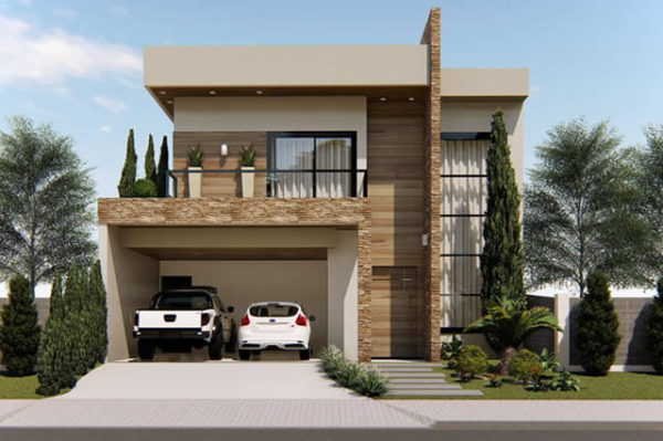 cor dak model dak teras rumah minimalis modern menyatu dengan alam