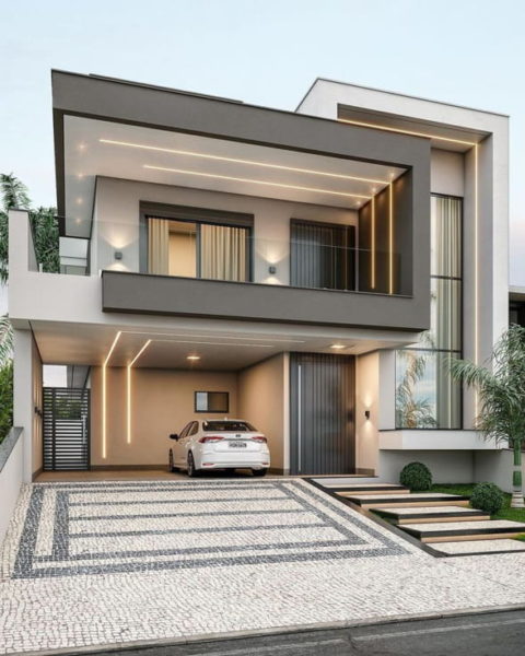 cor dak model dak teras rumah minimalis modern mewah