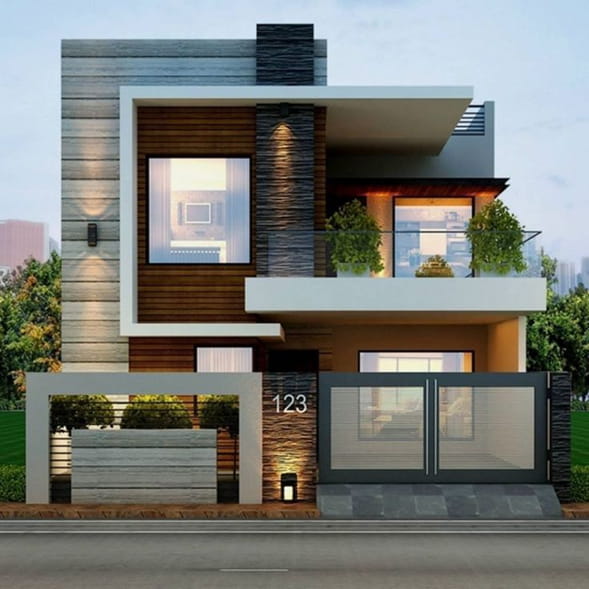 cor dak model dak teras rumah minimalis modern untuk balkon