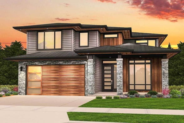 model teras rumah atap limas terbaru dengan pilar batu alam