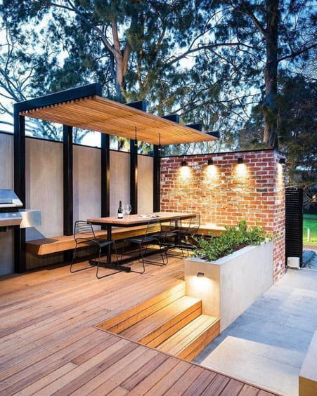 model teras rumah minimalis ala cafe
