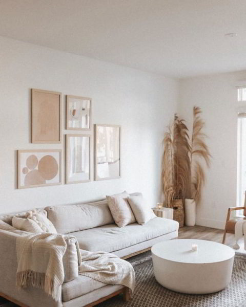 gunakan warna putih pada barang furniture yang sesuai untuk hasil minimalis - ruang tamu minimalis 3x3